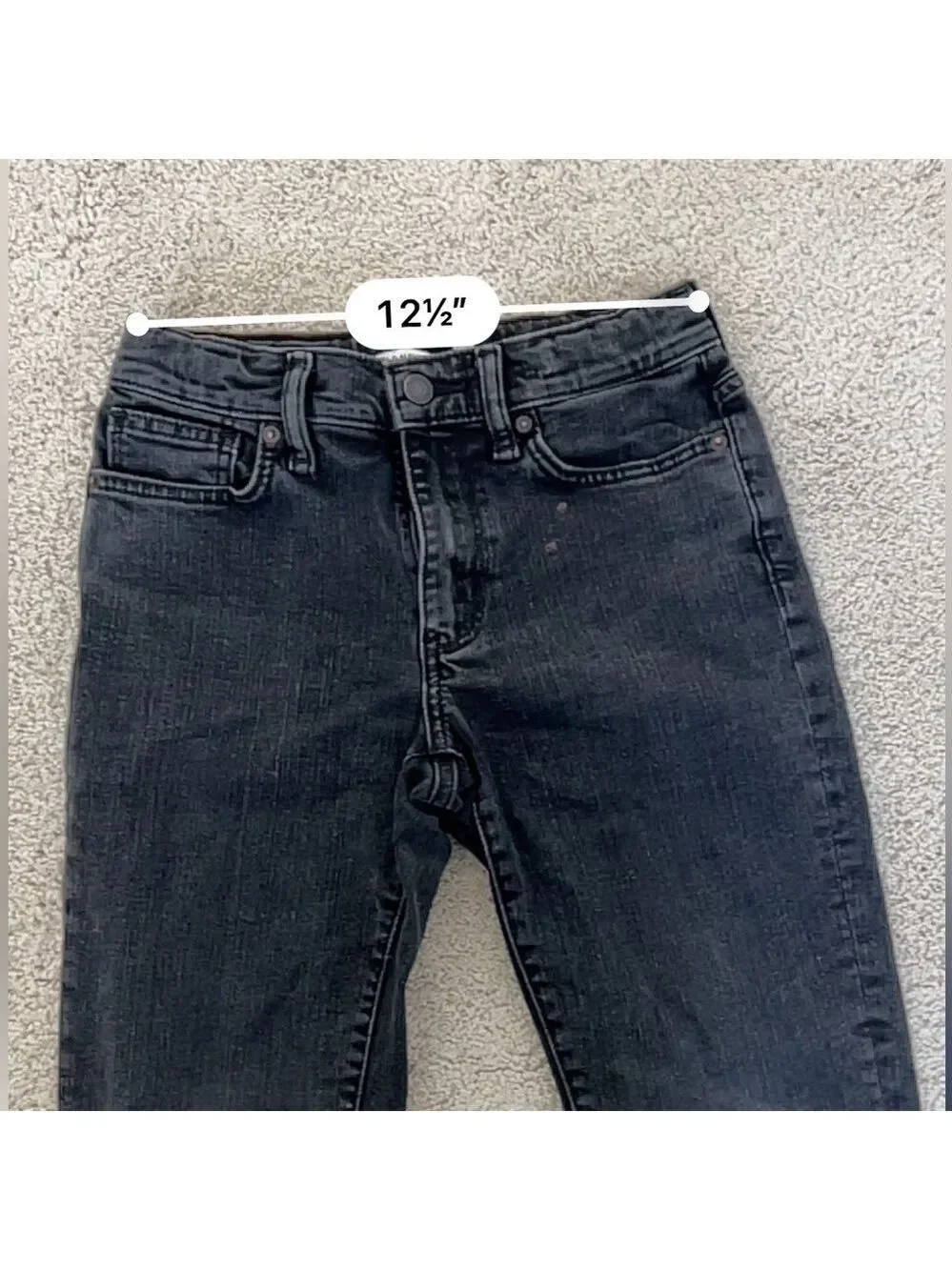 Boys Old Navy black denim. Size 8 plus